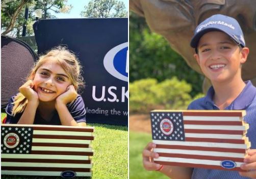 Jovens golfistas brasileiros no “World Championship 2021”, final do U.S Kids Golf, nos Estados Unidos