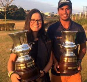 Lauren Grinberg e Herik Machado