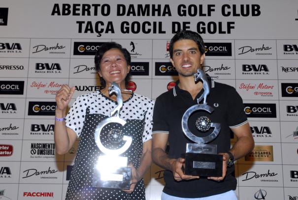 Felipe Almeida e Ruriko Nakamura venceram as principais categorias do Aberto Damha Golf Club