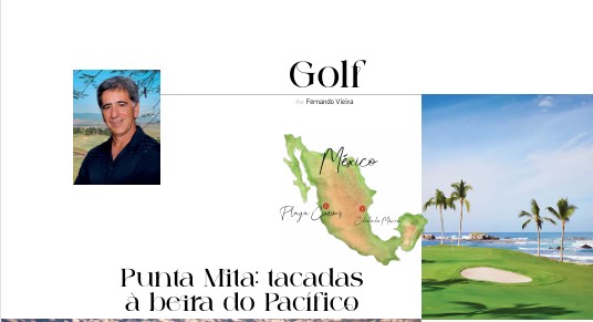 Veja a coluna de golfe na revista Go Where  – setembro de 2026