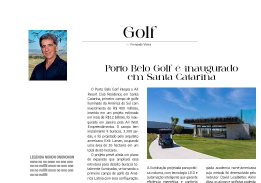 Veja a coluna de golfe na revista Go Where – maio de 2026