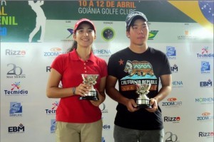 Luiza Caetano e Pedro Nagayama