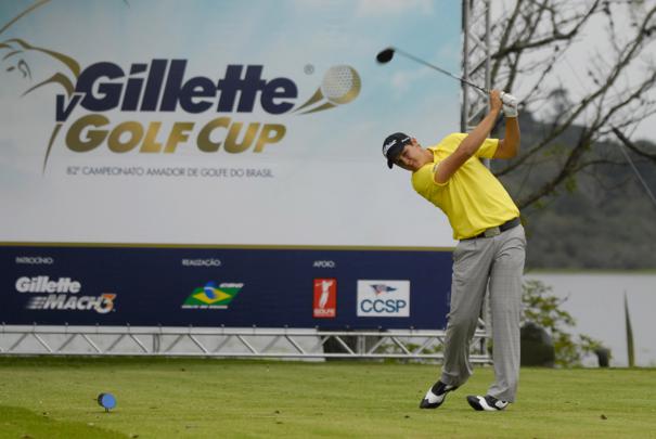 Clara Teixeira e Rafael Becker na liderança do V Gillette Cup – 82º Campeonato Amador do Brasil