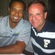 Rubens Barrichello janta com Tiger Woods