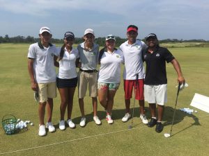 Equipe do Japeri Golfe treinando no Campo Olímpico
